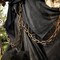 Animated Hanging Chained Grim Reaper Plastic Halloween Decoration 6 Ft